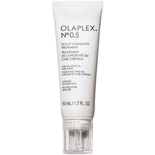 Load image into Gallery viewer, Smooth, shiny, healthy hair starts with a healthy scalp. Nº.0.5 is a weightless scalp serum that immediately hydrates and soothes the scalp as it protects against accelerated scalp aging to promote hair health over time. For all hair and scalp types. Nº0.5 is Trichologist approved and dermatologist tested. Olaplex No0.5