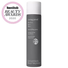Load image into Gallery viewer, Hold canister 6-10" away from damp or dry hair.
Section and apply in a sweeping motion throughout hair.
Style with a heat tool.
Finish with a final spray for extra smoothness and shine.