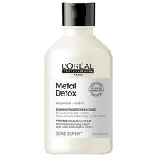 Load image into Gallery viewer, L'Oréal Professionnel Metal Detox Sulfate-Free Shampoo A sulfate-free shampoo formulated with exclusive technology that gently removes harmful metal particles found in water to protect hair color and improve overall hair health.