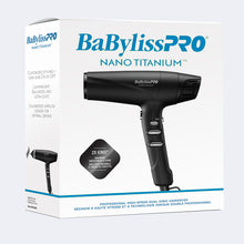 Load image into Gallery viewer, BaBylissPRO® Nano Titanium™ High-Speed Dual Ionic Hairdryer (Black)