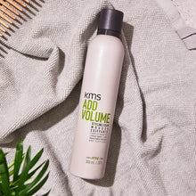 Load image into Gallery viewer, KMS ADDVOLUME Styling Foam Provides structured body, gives hair up to 70% more volume. Provides heat protection. Alcohol free. Apply by scrunching into curly hair and allow to air dry for a strong hold. Use with Add Volume Shampoo and Add Volume Body Build Detangler to get maximum volume.
