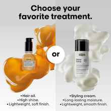 Load image into Gallery viewer, Loreal Professional Metal Detox High Protection CreamA lightweight, reparative leave-in styling cream that deeply moisturizes while protecting against harsh metals, UV rays, and heat from styling tools. Hair Texture: Straight, Wavy, Curly, and Coily Hair Type: Fine, Medium, and Thick