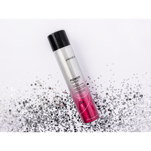 Load image into Gallery viewer, Joico's Power Spray Fast-Dry Finishing Spray is a fast-drying, ultra-fine mist aerosol hairspray with firm to ultra-firm hold. FAST-DRY FINISHING SPRAY POWER SPRAY Power Spray Fast-Dry Finishing Spray takes ultra-firm hold to a whole new level, increasing shine by 170%, protecting against humidity and heat styling…while it locks in your hairstyle for a full 3 full days.