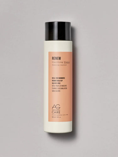 AG Renew Clerifying Shampoo Ideal For Swimmers, Remove Build Up, Sulfate-Free. Remove product build up, chlorine and damaging mineral deposits with this gentle, colour-safe revitalizing shampoo