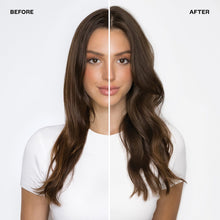 Load image into Gallery viewer, Double the volume + double the thickness! A heat-activated blow dry mousse that gives touchable volume + thickness that won’t fall flat while also protecting against heat damage. This volumizing and thickening blow dry mousse delivers soft, flexible body and bounce to the hair for fuller results. Its lightweight formula provides density without weighing the hair down or leave it dry or sticky.