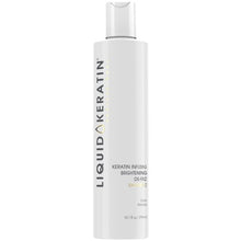 Load image into Gallery viewer, Liquid Keratin® Infusing Healthy Hair De-Frizz Shampoo gently cleans hair while drenching it with keratin proteins for improved strength, shine and manageability. Enriched with aloe  for added strength and shine. Moisturizes as it protects hair from sun damage, leaving even frizzy hair silky smooth. Developed for all hair types and suitable for natural or colour treated hair.