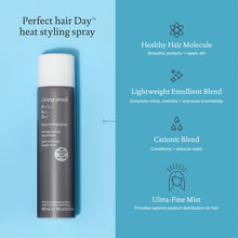 Load image into Gallery viewer, Living Proof Perfect Hair Day heat styling spray This lightweight heat protectant spray delivers touchable, soft smoothness that lasts up to 48 hours—without the use of silicones. Smoothness for up to 48 hours Heat protection up to 450℉ / 230°C Ultra-fine mist ensures even application Helps hair stay cleaner, longer, so you can heat style less often