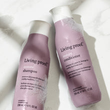 Load image into Gallery viewer, Living Proof Restore Shampoo A gentle shampoo that’s the first step to making dry, damaged hair feel and look visibly healthier. Helps restore damaged hair cuticles Strengthens and protects hair from damage