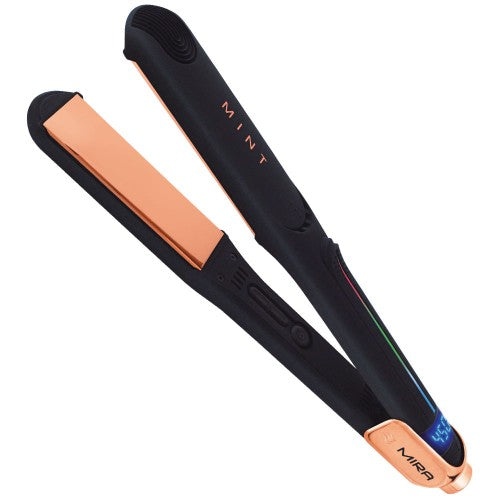 MINT Mira Iron revolutionizes styling with the fastest heat up and heat recovery. Temperature is consistently maintained during styling. This state-of-the-art technology places the MINT Mira Iron at the top of all professional flat irons.