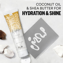 Load image into Gallery viewer, IGK Mistress features a feather-light formula that detangles and smooths hair, leaving desirable radiance and workability. A leave-in conditioning balm that melts into hair to support hydration and reduce frizz. Best for straight, curly, wavy, coiled and tightly coiled hair. This product is formulated without mineral oil and petroleum.