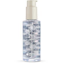 Load image into Gallery viewer, BLONDE LIFE BRILLIANT GLOW BRIGHTENING OIL Get ready for a radiance that shines an instant mega-spotlight on highlighted blonde hair! Just a drop or two of this glistening formula -- stocked with exotic Monoi and Tamanu Oils to nourish and protect each delicate strand, banish frizz, and create 7X more strength – and hair is transformed. Watch as your blonde becomes instantly silky, smooth, and gorgeously gleaming.
