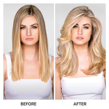 Load image into Gallery viewer, leave-in thickening and volumizing hair treatment for fine, thin hair that leaves hair looking bigger and fuller. Hair Type: Straight, Wavy, and Curly Hair Texture: Fine Hair Concerns: - Heat Protection - Thinning - Volumizing Key Benefits: - Instantly thickens for fuller-looking hair - Heat-activated thickening treatment - With three types of heat protectant