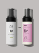 Load image into Gallery viewer, AG Foam Weightless Volumizer Boost fine-to-medium thick hair while adding softness and shine with this alcohol-free volumizer that discourages frizz, provides heat protection