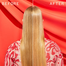 Load image into Gallery viewer, Amika Top Gloss Shine Spray The cherry on top of any style! This lightweight shine spray gives your hair the ultimate glossy + glowy finish. Formulated with UV filters, this finishing mist helps to protect strands—just a few spritzes post styling and voilà! Healthy-looking locks galore. UV protection, vegan and cruelty-free. For all hair types and textures.