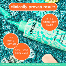 Load image into Gallery viewer, Amika kure multi-task repair treatment. A treatment clinically proven to strengthen hair, reduces breakage + prevents future damage. This fast-acting rinse-out treatment doubles as a leave-in to strengthen your strands and repair damage in a mere 60 seconds. Finish off your repair routine with The Closer to seal your split ends for a freshly trimmed look