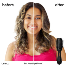 Load image into Gallery viewer, Amika Hair Blow Dryer is a 2 in 1 blow dryer and brusg in one, add volume, smooths hair , add shine , make it easy to style hair