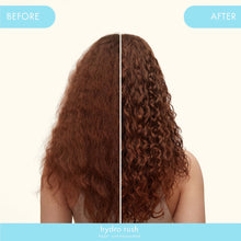 Load image into Gallery viewer, Hydro Rush Intense Moisture Shampoo is ideal for dry, dehydrated hair that tends to build up residue and has trouble absorbing moisture. Infused with hyaluronic acid, it gently cleanses and deeply moisturizes dry, low porosity hair. It is suitable for color-treated hair and hair treated with keratin, Brazilian straighteners, or other chemical treatments