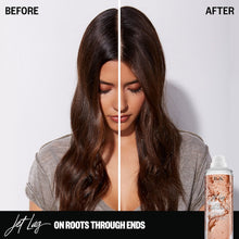 Load image into Gallery viewer, This lightweight invisible dry shampoo erases mild dirt and oil with gentle, finely milled volcanic ash, reviving your hair and scalp without leaving it dry or brittle. Gentle enough to refresh styling throughout the day and in between blowouts. An invisible, weightless, buildable dry shampoo that uses finely milled volcanic ash for a lightweight cleanse to refresh hair and erase mild dirt and oil. IGK Dry Shampoo