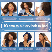 Load image into Gallery viewer, Amika's Dream Routine is a lightweight, hydrating night mask infused with hyaluronic acid to deeply hydrate hair without staining the pillow. This treatment intensely hydrates hair overnight for soft, moisturized hair in the morning. It improves manageability for easy, knot-free hair and prevents breakage caused by friction while sleeping. Free of sulfates, parabens, mineral oil, and cruelty. Certified vegan and recyclable with Terracycle. Suitable for colored hair.