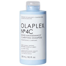 Load image into Gallery viewer, Clarifying System removes damaging product buildup, excess oil, hard water minerals, chlorine, and even heavy metals and pollution. It’s sulfate-free and pH balanced to maintain hydration. OLAPLEX shampoo
