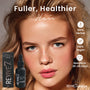 Load image into Gallery viewer, EALTHIER & FULLER HAIR -  Nourishing formula that strengthens thinning and weak hair resulting in noticeably thicker, fuller, and healthier hair. Hair becomes smoother and shinier with less frizz and breakage. NOTICEABLY THICKER & LONGER HAIR -  Infused with vitamins, antioxidants, and nutrients that effectively giving the appearance of thicker, stronger and healthier hair for both men and women.