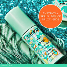 Load image into Gallery viewer, Instant repair hair cream. This instant repair hair cream softens, smooths + eliminates frizz. This lightweight 2-in-1 leave-in hair treatment and styling cream instantly seals split ends, smooths hair, and eliminates frizz while repairing The Closer Instant Split end Hair repair cream Amika