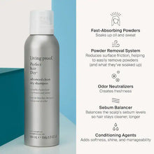 Load image into Gallery viewer, Living Proof Perfect hair Day Advanced Clean Dry Shampoo An advanced dry shampoo that removes oil, sweat, and odor from hair while adding softness and shine for that fresh-out-of-the-shower look and feel.