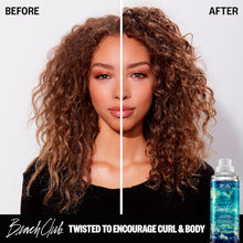 Load image into Gallery viewer, breakthrough aerosol delivers that salty, windswept look in seconds without heaviness, stickiness or drying. Best for straight, curly, wavy, coiled and tightly coiled hair. IGK Beach Club’s fragrance features lush, vibrant notes of guava, coconut water, pink lotus, midnight violet, and vanilla. Gentle enough to use daily and on color-treated hair, this product is color safe with UV protection, vegan, cruelty-free, and formulated without mineral oil, petroleum, and gluten. volume texture beach spray