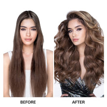 Load image into Gallery viewer, foam that bulks up fine, thin, flat hair without disturbing the cuticle so hair keeps its glow and looks and feels thick, healthy, and luxe. Hair Type: Straight, Wavy, and Curly Hair Texture: Fine Hair Concerns: - Thinning - Volumizing - Color Safe