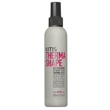 Load image into Gallery viewer, KMS Thermashape Hot Flex Spray is a medium hold prep spray for heat styling.  Ideal for curl creation, especially in straight hair.  Creates defined hot iron curls.
