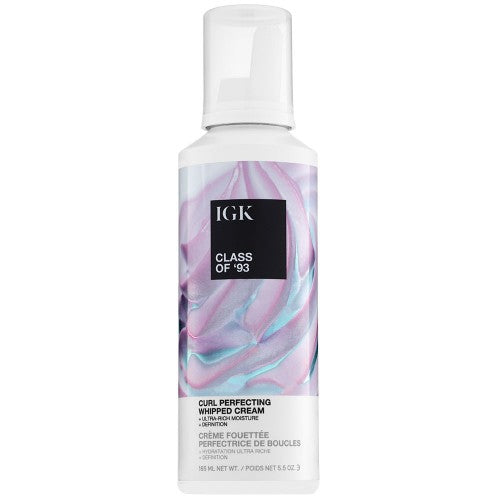 Class of ‘93 Curl Perfecting Whipped Cream drenches curls in serious hydration, thanks to a blend of 10 oils and butters, and delivers gorgeous definition. It’s decadently dense with a marshmallowy texture that instantly melts into curls for effortless detangling and touchable softness. Perfect for all-natural styles, from wash-and-go’s to twist-outs and everything in between.