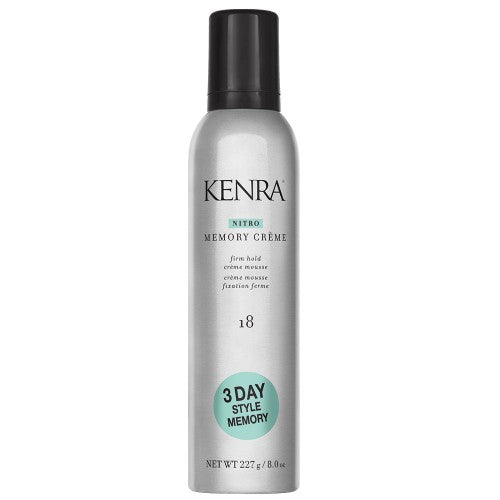 The Kenra Nitro Memory Creme 18 is the first nitrogen propelled mousse creating a unique & ultra smooth creme consistency that allows for 3 days of style memory. Nitrogen technology provides a workable, no stick application with an even hold. Great for styling, molding and smoothing down flyaways.