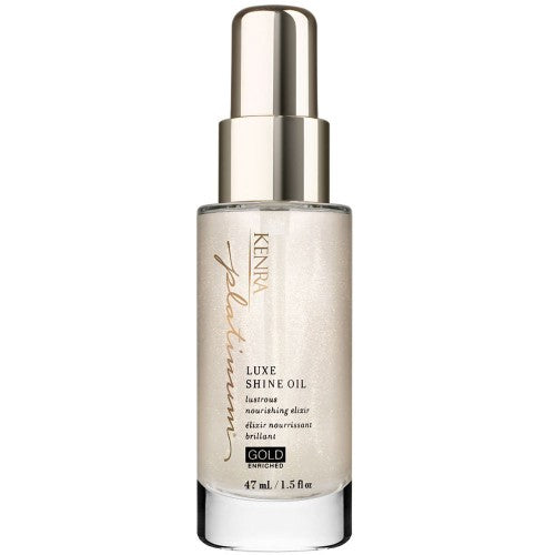 Prepare hair for glamour. Luxe Shine Oil is a decadent rich oil, enriched with precious gold, for lustrous shine. This indulgent elixir deeply nourishes medium to thick hair for supple, more manageable strands while protecting against thermal damage. Shine like gold.