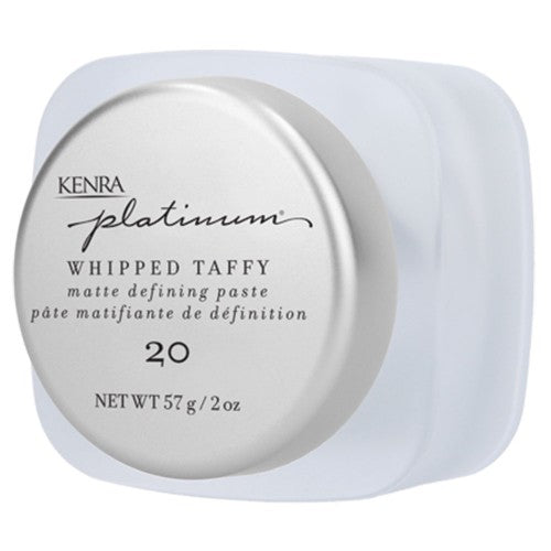 Kenra Platinum Whipped Taffy 20 provides an airy, high-hold matte finish. It is a versatile product that can sculpt, smooth or texturize any style without adding weight due to its whipped soufflé texture.