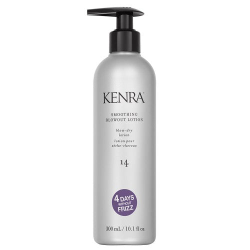 Kenra Smoothing Blowout Lotion 14 tames frizz and smooths hair enhancing manageability for up to 4 days after the blow-out service. This moisturizing blow-dry lotion provides superior frizz control and softness-for perfectly smoothed, healthy-looking hair.

4 Days without frizz KenraExpressBlowout
Increases moisture and softness