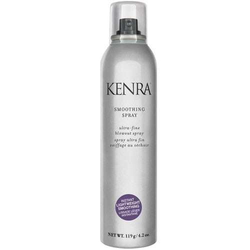 Smoothing products provide frizz reduction but can be too heavy for finer hair. Kenra's Smoothing Spray instantly smooths fine to medium hair without weighing it down for up to 3 days of frizz control and humidity resistance. The ultra-fine mist allows for even application while providing thermal protection and enhanced shine.