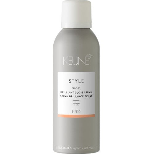 Keune Style Gloss Brilliant Gloss Spray is the essential finishing touch. A Fine weightless spray for luminous shine. Perfect for dull, lackluster hair.