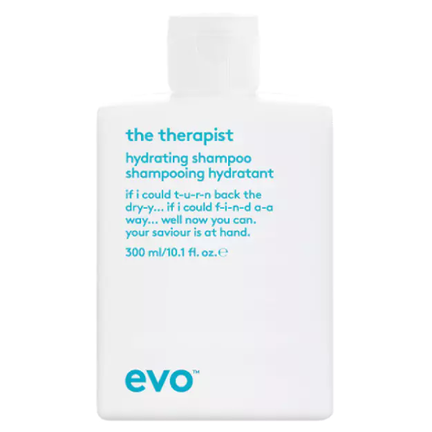  the therapist hydrating shampoo contains sulfate-free cleansers to gently clean hair while enhancing its manageability. this hydrating shampoo contains glycerin to deliver moisture to the cuticle, helping to minimise frizz and reduce the impact of humidity. hydrolyzed quinoa works to strengthen 