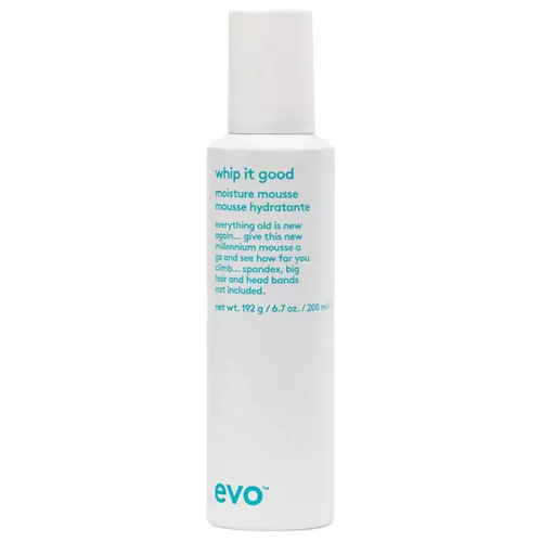 EVO Whip It Good Moisture Mousse
A conditioning and styling product in one: smooths, softens, conditions, provides humidity resistance, protects, and controls hair. It is designed to make your mane more manageable, whilst adding definition and texture for an effortless look. Evo whips it good styling mousse is designed to prevent frizziness and define curls.