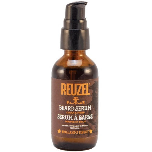 Reuzel Clean & Fresh Beard Serum is a perfect blend of moisturizers for a weightless oil that will not weigh the beard down leaving it with a natural, non-greasy finish.