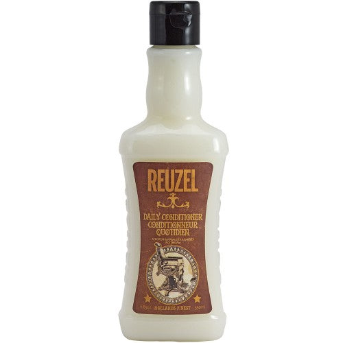 Reuzel Daily Conditioner is infused with our T4 Tonic Blend of Witch Hazel, Nettle Leaf, Rosemary and Horsetail Root and is ideal for all hair types and frequent use.