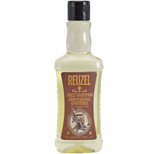 Reuzel Daily Shampoo is infused with our T4 Tonic Blend of Witch Hazel, Nettle Leaf, Rosemary and Horsetail Root and is ideal for all hair types and frequent use.
