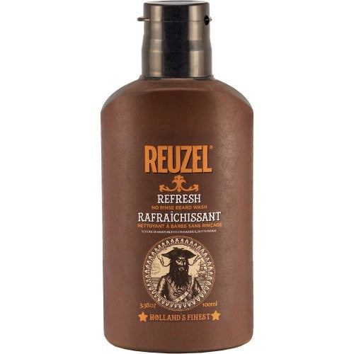 Reuzel REFRESH No Rinse Beard Wash is an emergency shower in a bottle! No need for a shower or sink, REFRESH is a rinse-less shampoo to freshen the beard.

Sometimes a night on the town doesn’t leave time to fit in a second shower. But at least your beard can feel like you did. Consider this Refresh No Rinse Beard Wash your shower-to-go as you get up to no good.