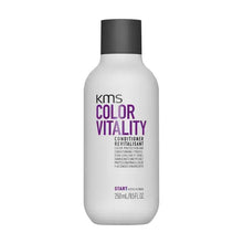 Load image into Gallery viewer, KMS Color Vitality Conditioner maintains color up to 3 times longer, moisturized and restores radiance to color-treated hair. *Three times longer than products without COLOR VITALITY Shampoo and Conditioner.
