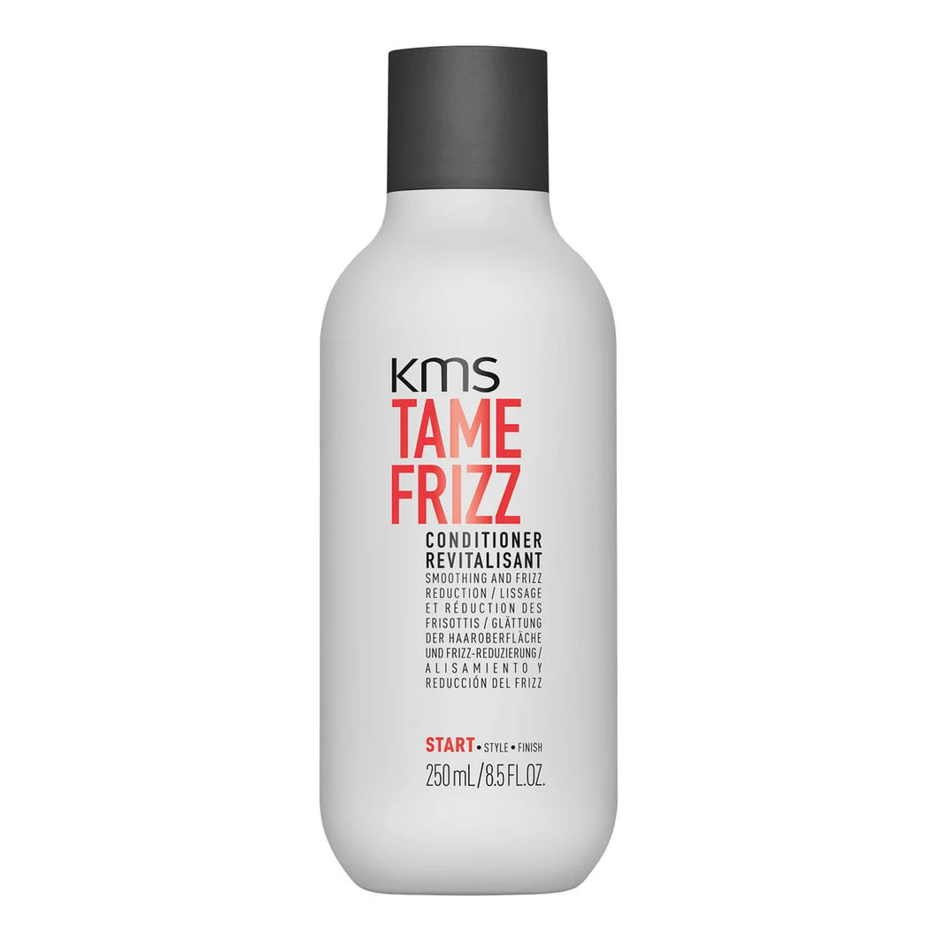 KMS TameFrizz Conditioner smoothes and reduces frizz, provides conditioning and detangles. De-Frizz System changes the internal hair structure and smoothes the surface of the hair.