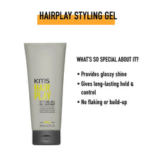 Load image into Gallery viewer, KMS Hair Play Styling Gel provides a glossy shine and gives long lasting hold and control No flaking or build-up.
