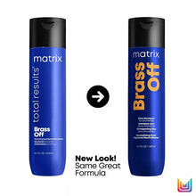 Load image into Gallery viewer, Matrix Total Results Brass Off Shampoo for Brunettes - 300ml
