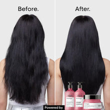 Load image into Gallery viewer, L&#39;Oreal Professional Pro Longer Shampoo A hair thickening shampoo formulated with exclusive technology that reduces the appearance of split ends for visibly longer, more volumnious, and healthier-looking hair. Hair Texture: Straight, Wavy, and Curly Hair Type: Fine Hair Concerns: - Thinning - Volumizing - Damage, Split Ends, and Breakage
