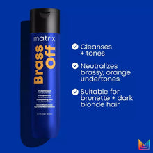 Load image into Gallery viewer, Matrix Total Results Brass Off Shampoo for Brunettes 
