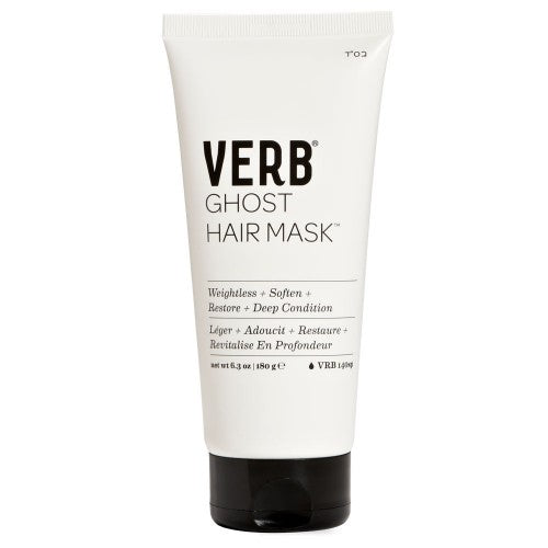 VERB erb Ghost Hair Mask is a light-as-air deep conditioning treatment that nourishes, defrizzes, and promotes shine without leaving behind any residue or added weight. Great for Straight, Wavy, Curly, and Coily hair types and all hair textures